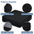 thumbnail image 2 of Shinnwa Large Recliner Cushion for Elderly 20 x 20 x 5 Inches Dual-layer Memory Foam Seat Cushion Riser Chair Cushion for Couch Armchair, Black, 2 of 7