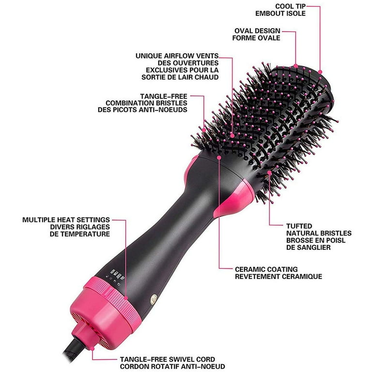 Hair Dryer and Volumizer,Professional Salon Hot Air Brush Styler 