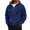 Navy#30811FF, variant on Hearthz Quarter Zip Mens Flannel Hoodie Cargo Mens Sweatshirt Hoodie Fall Winter Warm Mens Fleece Sweatshirt with Pocket Black XXL