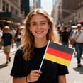 thumbnail image 5 of SJYYTT 1Pc Germany Hand Held Flags for Soccer Decorations 2026,German Small Stick Flags with 11.8" Poles for National Day Sports Events Party Celebration Decor 11.81"X8.27", 5 of 5