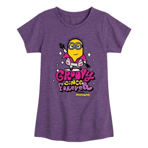 Despicable Me Minions - Groovy Since Forever - Toddler & Youth Girls Short Sleeve Graphic T-Shirt