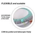 thumbnail image 3 of Double Color Soft Toilet Seat Cover Pad Warmer Stretchable Thicker Washable Cloth, 3 of 5