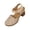 Khaki, variant on Women Closed Toe Slingback Sandals Floral Cutout Shoes Comfortable For Work Office Party Daily Casual Activities