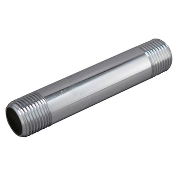 0.5 x 4 in. Master Plumber Male Iron Pipe Thread Chrome Nipple