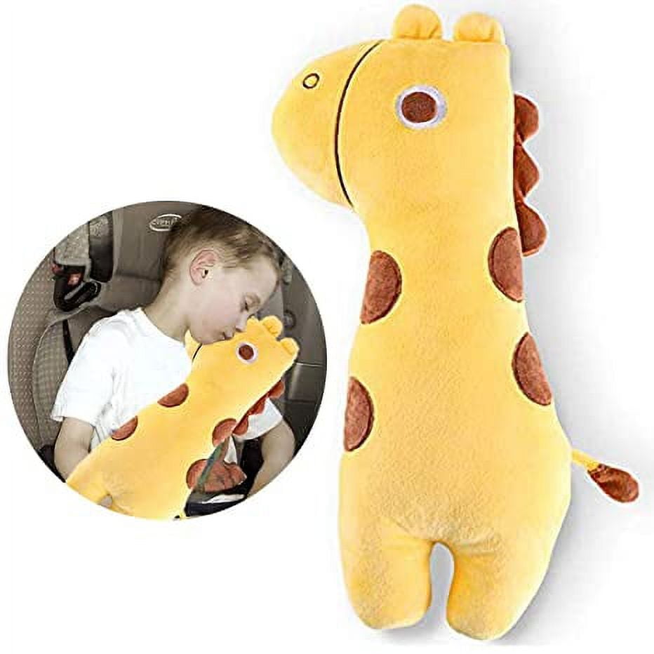 Soft Stuffed Toy, Child Safety Belt Pillow Yellow Giraffe 50cm