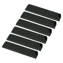 ABS Knife Sheath Cover Sleeves Knife Guard for 5" Santoku Knife, Black 6 Pack