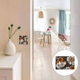 thumbnail image 7 of Yayeee Toggle Light Switch Wall Plate 2-Gang 4.56"x4.48" Decorative Outlet Cover, Black Plaid Floral, 7 of 7