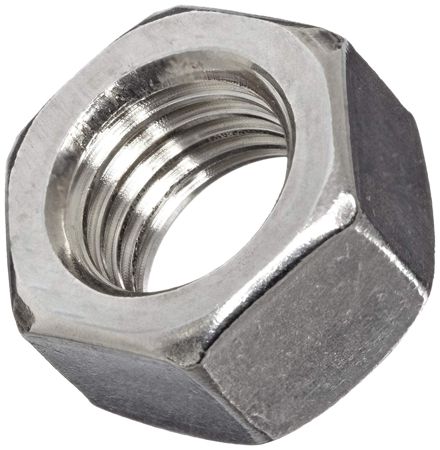 Stainless Steel 1/4"-20 Hex Nut 18/8 304 50 Pack 