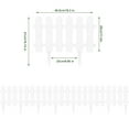 thumbnail image 2 of Plastic Decorative Garden Fence, 16" (H) x 27.5FT (L) Outdoor Patio Garden Animal Barrier White, 2 of 6