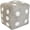 Grey, variant on Dice Pillow, Soft Plush Decorative Throw Pillow for Gaming Room Decor, 8x8 Inch Unique Y2K Style Cushion for Bed Sofa Chair, Grey
