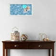 thumbnail image 3 of PinPix 24x12 Custom Cork Bulletin Board Navy White Poster Board Has a Fabric Style Canvas Finish, Framed in Navy White, by ArtToFrames (PinPix-1873), 3 of 5