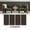 Walnut, variant on ZETY Black Wainscoting Panels with Top Molding, 4-Pack Acoustic Slat Wall Panels, 24 x 48 in Each, 32 sq ft, Half Wall Paneling