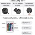 thumbnail image 3 of XYC Night Light 16 Color Acrylic 3D Illusion Baby Light Airplane for Kids Child Boy Bedroom Colorful Bedside Table Lamp Plane Gift 7F, 3 of 5