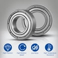 thumbnail image 7 of PBPBOX 10Pcs Deep Groove Steel Bearings 6800ZZ Ball Bearings Silver for Automobiles, 7 of 7