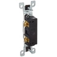 thumbnail image 3 of Interruptor Leviton de 15 amperios, 120 V, unipolar, AC silencioso, blanco, 3 of 5
