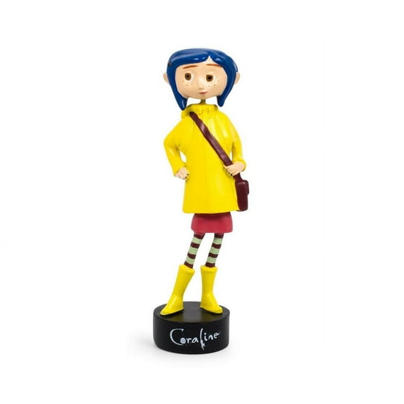 Coraline in Rain Coat PVC Bobble Figure | 5 Inches Tall