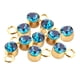 thumbnail image 2 of 10 colgantes de diamantes de imitación DIY con agujero para colgar, conector de cuentas de cristal redondo 4 mm, 2 of 9