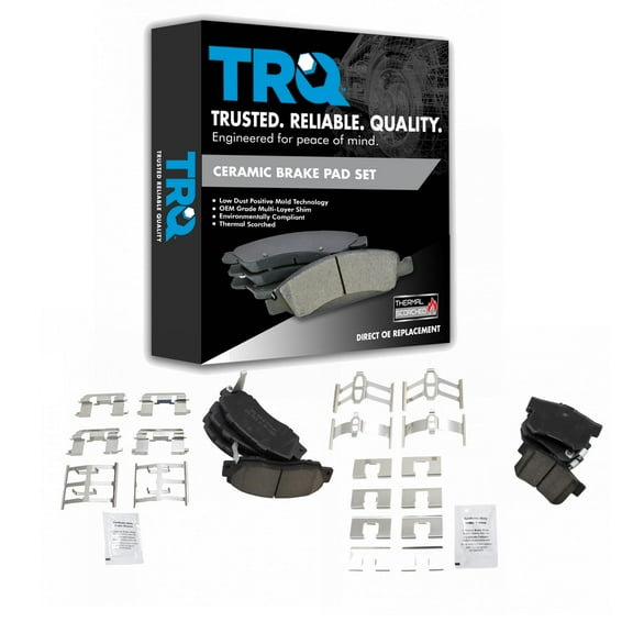 TRQ Premium Posi Ceramic Brake Pad Set Front & Rear Kit for Acura TL Honda BFA12939 Fits select: 1991-2002 HONDA ACCORD, 1997-2001 HONDA PRELUDE