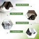 thumbnail image 4 of 2Pcs Rain Gutter Disperser Basement Water Diverter Gutter Downspout Extensions Rainwater Disperser Tool Enduring brown, 4 of 4