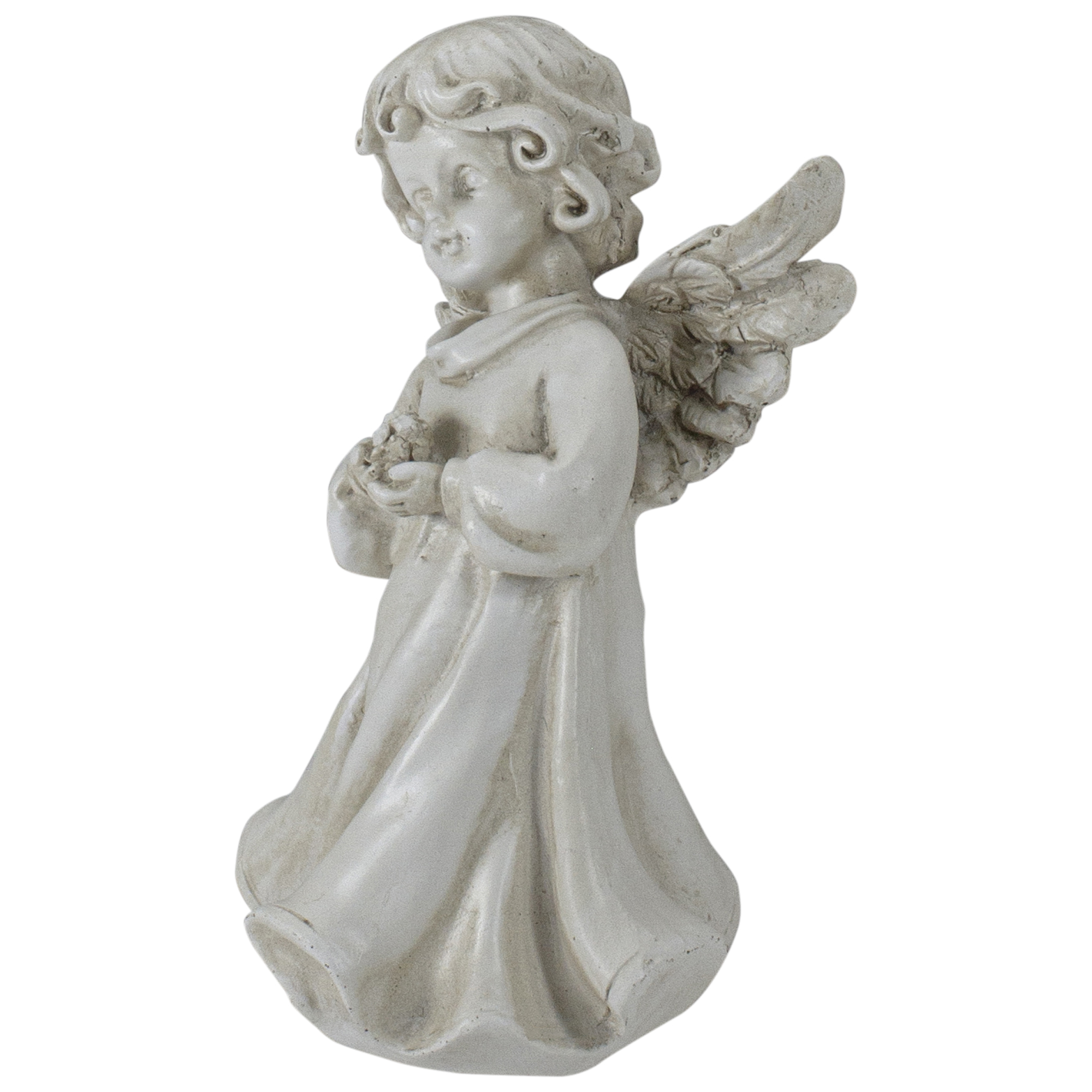 Northlight 6.5" Angel Girl Holding Flower Outdoor Garden Statue - image 5 of 5