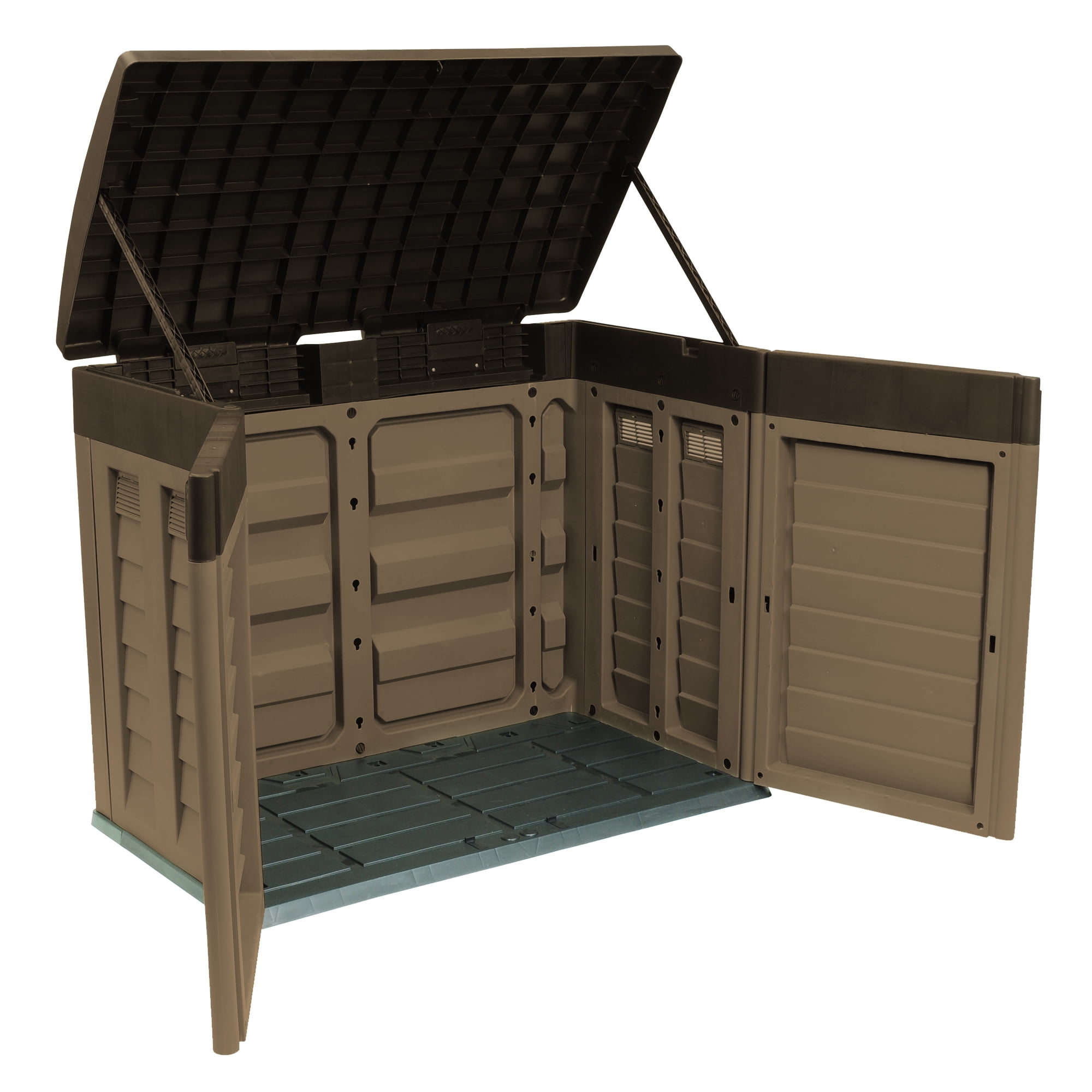 Starplast Garden Plastic Storage Shed "Willy", Mocha/Brown