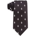 thumbnail image 4 of Scott Allan Extra Long Black Tie for Men | 63"in Long Woven Necktie | Fleur De Lis Patterned Neck Tie, 4 of 5