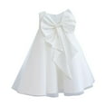 thumbnail image 1 of RXIRUCGD 2025 Vêtements d'Été pour Enfants Mode Robe Camisole Sans Manches Couleur Unie Robe de Performance pour Filles, 1 of 2