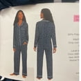 thumbnail image 3 of DKNY Women's Notch Collar 2-Piece Long Sleeve & Pant Pajama Set (Navy, XL), 3 of 3
