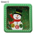 thumbnail image 2 of Santa Claus Pattern Christmas Gift Box with Transparent Lid Tinplate New Year Gift Wrap Box Party Supplies, 2 of 9