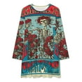 thumbnail image 2 of Gratefuldead Loose Dress Evening Dress Summer Dresses for Women Luxury Dress Long Sleeved Dress, 2 of 4
