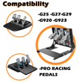 thumbnail image 3 of Kit de pedales invertidos para simulación de carreras compatible con Logitech G PRO/G923/G920, 3 of 9