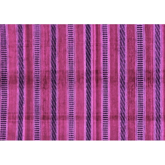 Ahgly Company Indoor Rectangle Oriental Purple Modern Area Rugs, 5' x 8'