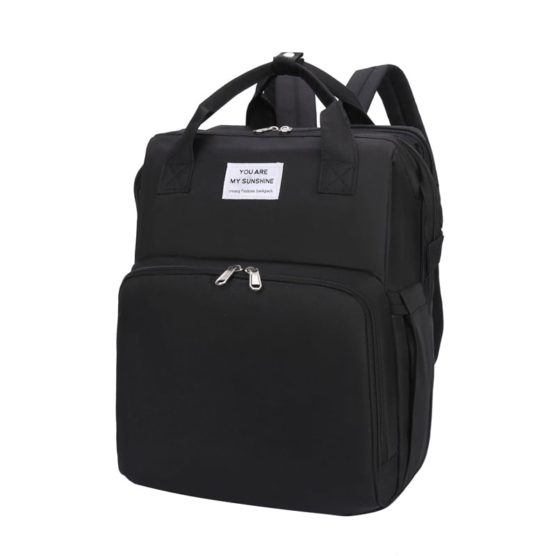 Diper Bag Backpack, Baby Bag with Changing Station & Insulated Milk
