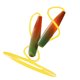 thumbnail image 3 of Cuerda de saltar luminosa, diseño aerodinámico, bonita y atractiva, ideal para niños, principiantes, adultos y fitness, color naranja, talla única., 3 of 12