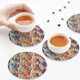 thumbnail image 6 of Bingfone Vintage Funny Dogs Family Leather Drinks Coasters with Set of 6,Suitable for Home Kitchen,Coffee Cup Coasters Home Gift, 6 of 7