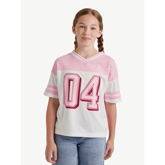 Justice Girls Colorblock Jersey Tee, Sizes XS - XLP