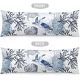 thumbnail image 5 of Sea Turtle Body Pillow Cover 20"x54" Pillow Case Coastal Beach Ocean Theme Long Pillow Cases Protector with Zipper Decorative Soft Bedding Pillowcase Rectangle Cushion Covers for Bed,Sofa,White Blue, 5 of 5