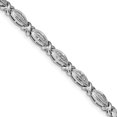 thumbnail image 1 of 925 Sterling Silver Diamond Chain Tennis Bracelet Fancy, 1 of 6