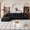 Black, variant on MAYEERTY 135" Cloud L-Shaped Sectional Couch, Plush Corduroy Deep Seat Modular Chaise Sofa, No Assembly Upholstered Furniture for Living Room Bedroom