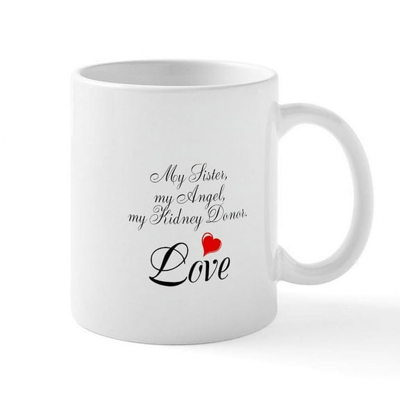 CafePress - My Sister, My Angel Mug - 11 oz Ceramic Mug - Novelty Coffee Tea Cup