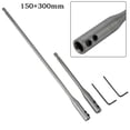 thumbnail image 3 of 2 Pcs Drill Bit Extension Bar 150mm 300mm Hex Shank Extender Wrench Kit Tool, 3 of 10