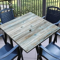 Outdoor Square Tablecloth Card Fitted Tablecloth with Elastic Party Table Cover Square Elastic Tablecloths for Tables Waterproof Wipeable Table Cloths for Indoor,Picnic,Kitchen,Dinner 32"X32"