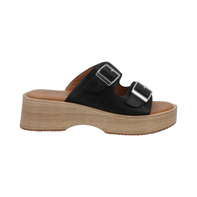 Zapatilla Mujer ARIA BY EH! Calor Comodas con Correa y Hebillas Negro 24