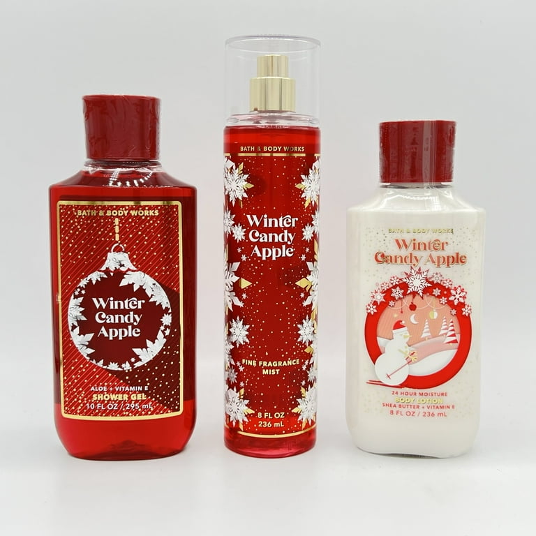Bath & Body Works WINTER CANDY APPLE Trio Gift Set - Festive Blend