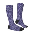 thumbnail image 3 of Haiem Lavender Flowers Socks, Funny Novelty Crazy Design Cotton Socks Sports Socks Knee High Socks For Men, Women,1Pairs - Gift For Working Friends, 3 of 9