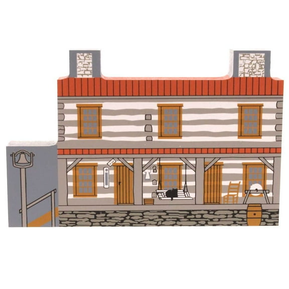 4.00In Rabbit Hash Log Cabin, Wood, Souvenir Landmark 3Ed Series Cstm7738