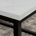 thumbnail image 3 of Walker Edison 3 Piece Urban Versatile Faux Marble Occasional Table Set, White, 3 of 10
