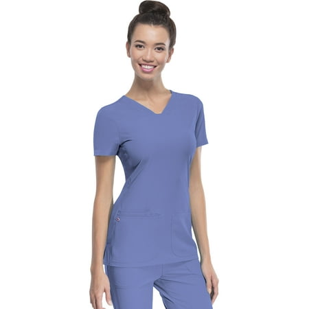 

HeartSoul Break On Through Women s Scrubs Top Shaped V-Neck 20710