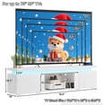 thumbnail image 3 of Blotout 71" LED TV Stand with Power Outlet for up to 80 inch TVs, Modern High Gloss Entertainment Center with 40" Fireplace Slot (Fireplace Not Included), Black/White, 3 of 8