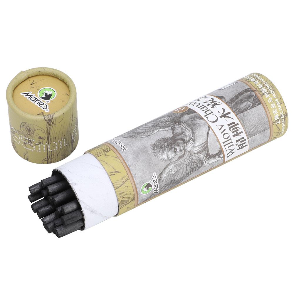 OTVIAP 25pcs Charcoal Pencil Drawing Charcoal Bar Artist Art Drawing